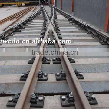 railroad monoblock crossing turnout