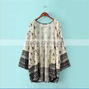 Wholesale Summer Fashion Beachwear Giraffe Kaftan 2016 photo-2