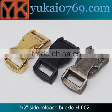 Yukai colorful fashion metal buckle for bag strap paracord metal buckle