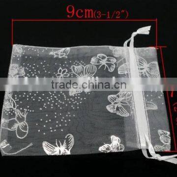 Butterfly Organza Drawstring Bag Pouch