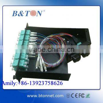 24Ports MPO/MTP Female to OM3 LC MM Fiber Optic Cassette