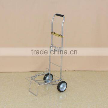 Metal moveable folding packing trolley,portable pull trolley cart/luggage cart