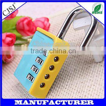 Alibaba Gold Supplier Factory Directly zinc alloy new combination safety 4 code padlcok