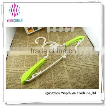 Colorful plastic foldable clothes hanger