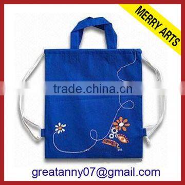 advertising 2014 china small nylon mesh drawstring backpack beach bags