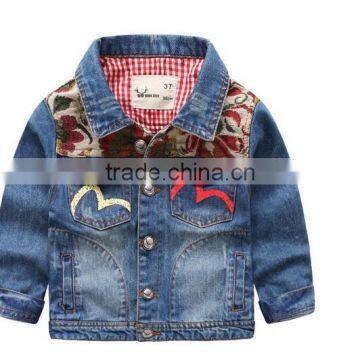 2016 autumn winter children girls jeans jacket outwear