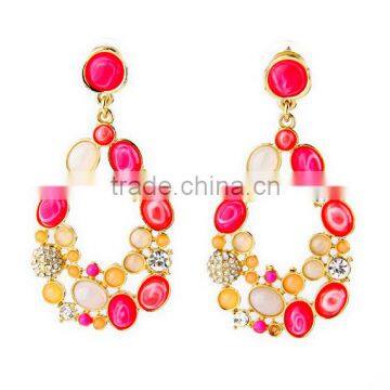 In Stock 2016 Fashion Dangle Long Earring New Design Wholesale High Quality Jewelry SKC1588