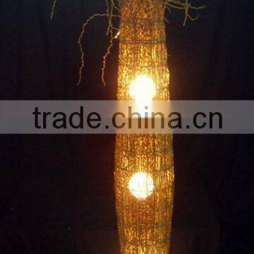 Modern Coffee Rattan Floor Lamp/light photo-3
