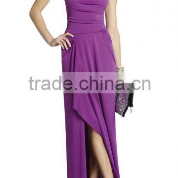 2013 hot sale purple draped spaghetti strap sexy girls with wedding dress