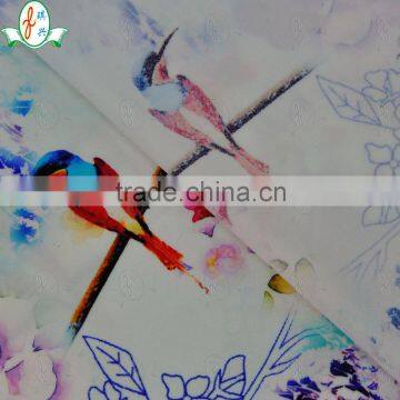 Hot sale bird print swimwear/Bikini fabric with chlorine resistant