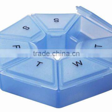 Round Shape 7 day pill box