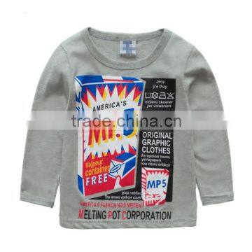 New Arrival 2016 Boys Clothing Long Sleeve T-shirt For Child Clothes