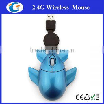 Wired Usb Optical Plane Shaped Mouse With Retractable Cable photo-6
