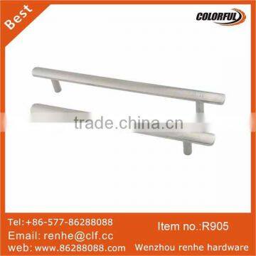 Satin Stainless Steel Hollow Cabinet Handle With Zamac Base photo-2