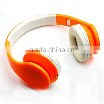 Hot Selling New Model Cell Phone Accessories Super Bass Stereo Headphone Sports Headset in Orange White photo-4