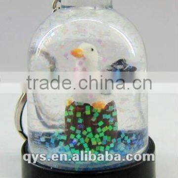 Cute Duck Acrylic Liquid Key Chain