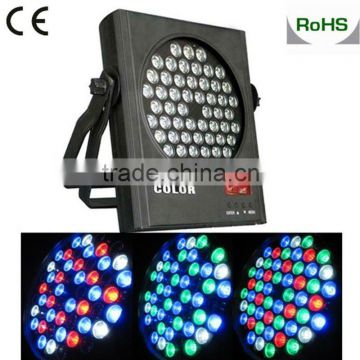 54*1W RGBW flat led mini par lights