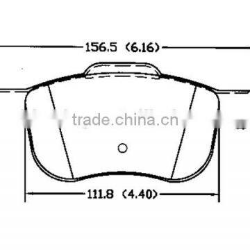 D794 272401 for VOLVO carbon ceramic brake pad of front