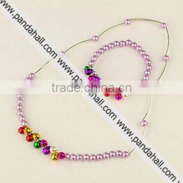 Fashion Imitation Acrylic Pearl Jewelry Sets for Kids(SJEW-JS00361-05)