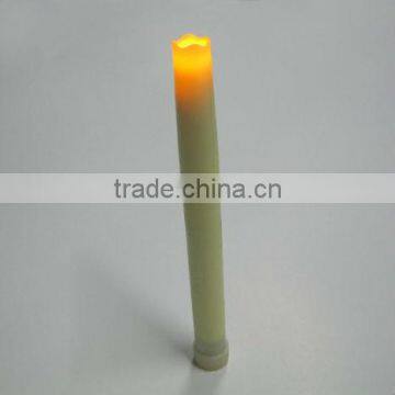 on sale 9 inch high flameless taper candles ,red and ivory color