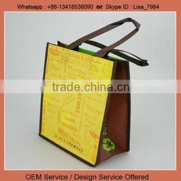 Fashion Eco Friendly customized colorful printing non-woven bag