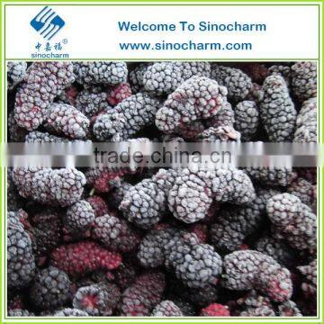 Sinocharm Black Color Berries Frozen Mulberry