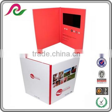 LCD screen video greeting cards autodyne video with camera video brochure