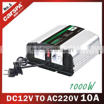 CPS series DC12V TO AC 220V 1000W 10A car pure sine wave power Inverter with charger (CPS1000)