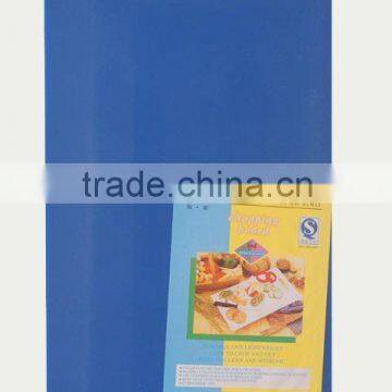 PE plastic blue cutting board