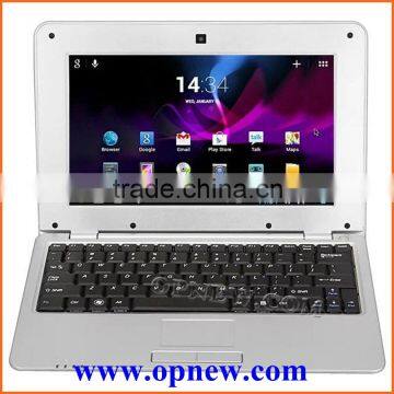 Factory 10 inch mini laptop computer with android 4.4 wifi bluetooth camera rj45 usd port for kids students