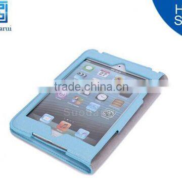 For iPad 5 Book Stand Leather Sleeping Function PC Back Case Cover