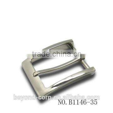 Best quality silver finished metal 35mm belt buckle