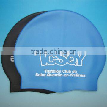 Fashionable Best Quality Adult or Kid Size Customized Logo Printing Waterproof Silicone Swimming Cap photo-6