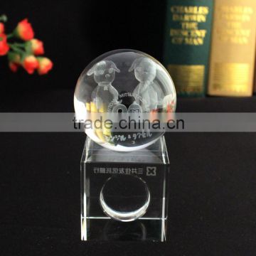 Customized animal 3d picture for crystal clock cube