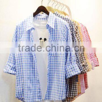 Ladies Plaid Casual Shirt