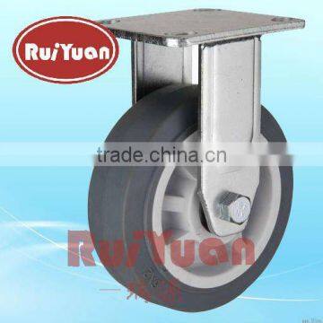 Heavy duty TPR fixed Thermoplastic rubber caster wheel