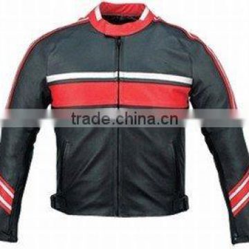 Leather Motorbike Racing Jacket