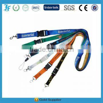 Professional Cheap custom printed neck lanyards no minimum order