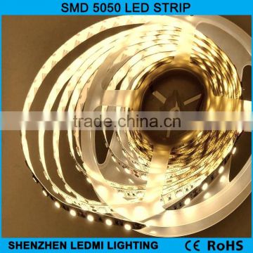 China supplier shenzhen factory warm white 5050 led strips light