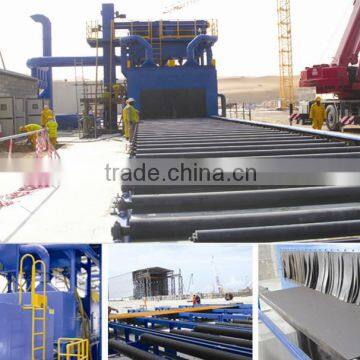 Steel Plate Surface Automatic Pre-Treatment Line/Roller Type Shot Blasting Machine/Wheel Blasting