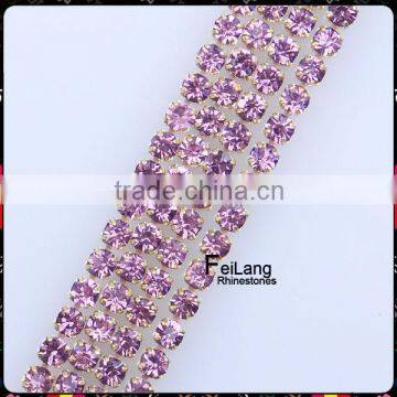 Small size rhinestone cup chain for soldering cadena cristal