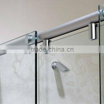 Frameless sliding shower screens