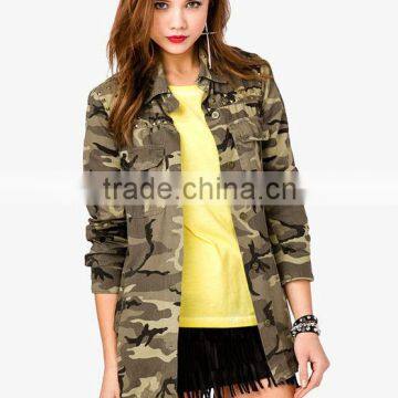 Women/ladies cotton army field jacket