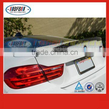 auto accessory parts 2014-2016 For Bmw F82 M4 series rear trunk spoiler lip carbon fiber