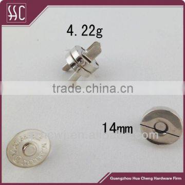 14mm and 18mm Nickel Magnetic Button for Bag Accessories