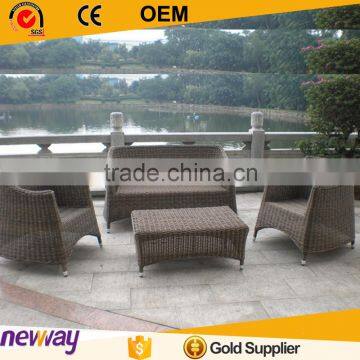 Comfortable furniture hot sale weather-resistant low price modern wicker sofa set