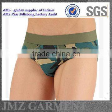 camo printing sexy boxer briefs cotton elastane hot sale men's briefs