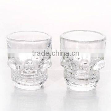 Clear Skull Shot Glass
