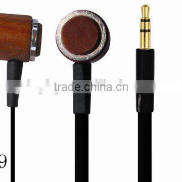 New Style Wood Headphone Cool In-ear Stereo Wooden Earphone photo-2