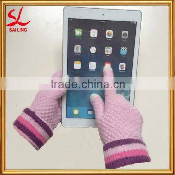 Ladies Fashional E Touch Gloves Good Quanlity Winter Wool Smart Gloves